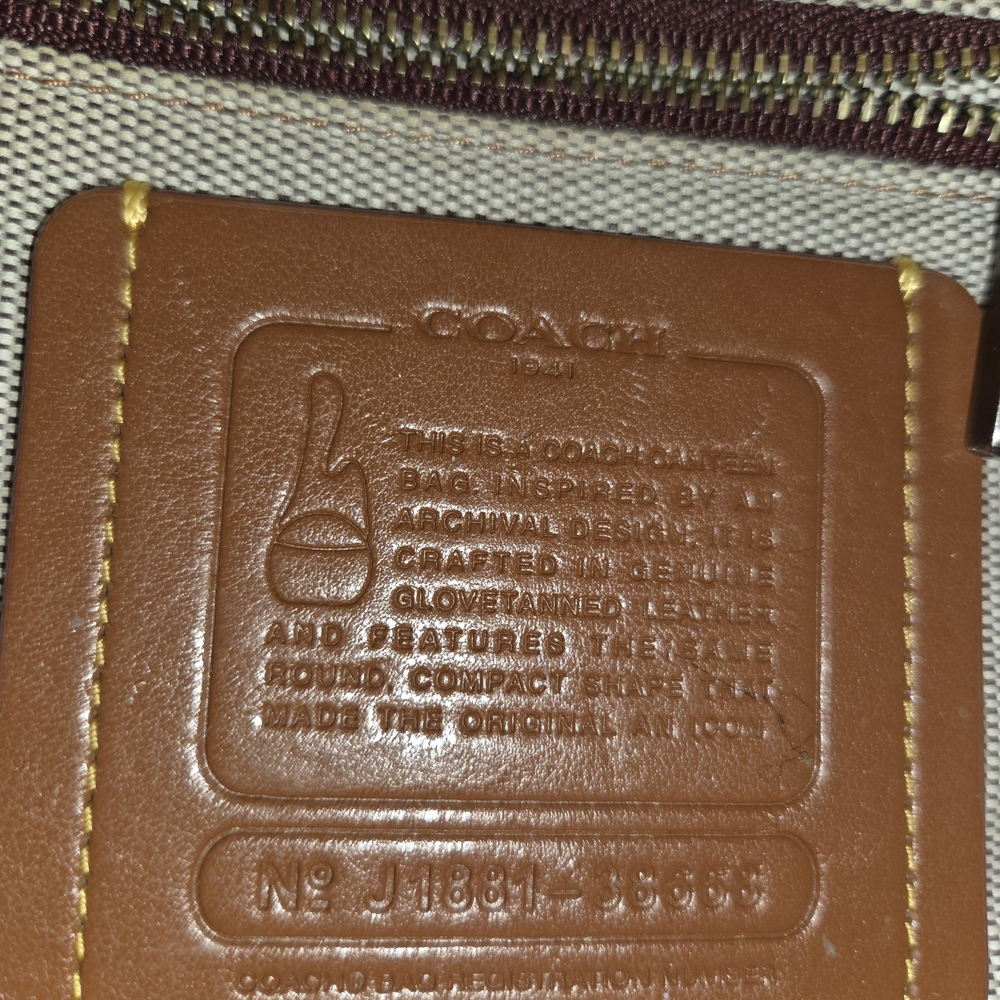 Coach 1941 Canteen Crossbody Bag With Patchwork And Snakeskin Detail - Picture 5 of 11